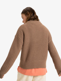 5 Coming Home - Crew Neck Sweater for Women Brown ERJSW03649 Roxy