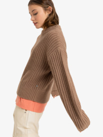 2 Coming Home - Crew Neck Sweater for Women Brown ERJSW03649 Roxy