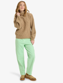 2 Picture Moment - Turtle Neck Jumper for Women Brown ERJSW03667 Roxy