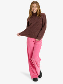 2 Picture Moment - Turtle Neck Jumper for Women Red ERJSW03667 Roxy