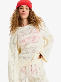 3 Salt Siren - Crew Neck Jumper for Women White ERJSW03671 Roxy