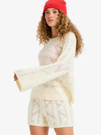 4 Salt Siren - Crew Neck Jumper for Women White ERJSW03671 Roxy