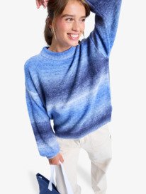 6 Love Again - Pull à col rond pour Femme Bleu ERJSW03672 Roxy