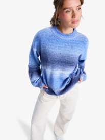 0 Love Again - Pull à col rond pour Femme Bleu ERJSW03672 Roxy