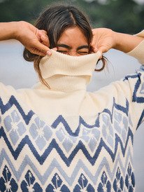 2 Saltwater Lover - Rollkragenpullover für Frauen Weiss ERJSW03673 Roxy