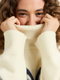 8 Saltwater Lover - Rollkragenpullover für Frauen Weiss ERJSW03673 Roxy