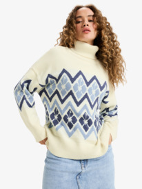 3 Saltwater Lover - Rollkragenpullover für Frauen Weiss ERJSW03673 Roxy