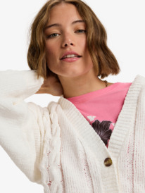 4 Missing The Sun - Casaco de malha largo confort&aacute;vel para mulher  ERJSW03677 Roxy