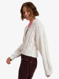 1 Missing The Sun - Casaco de malha largo confort&aacute;vel para mulher  ERJSW03677 Roxy