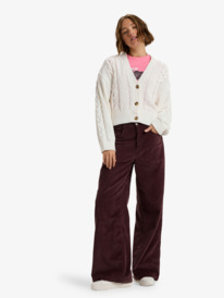 2 Missing The Sun - Casaco de malha largo confort&aacute;vel para mulher  ERJSW03677 Roxy