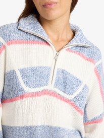 5 Carver - Half-zip Sweater for Women White ERJSW03689 Roxy