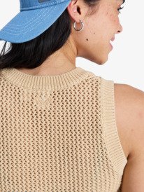 3 Sandy Shells - Top de punto para mujer Beige ERJSW03694 Roxy