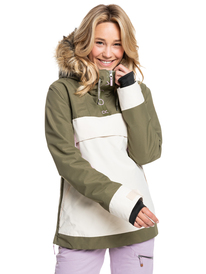 4 Shelter - Snow Jacket for Women Green ERJTJ03327 Roxy