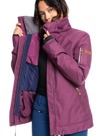 3 Meade - Snow Jacket for Women Purple ERJTJ03328 Roxy