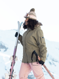1 Meade - Isolierte Schneejacke für Frauen Beige ERJTJ03367 Roxy