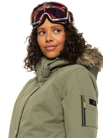 10 Meade - Isolierte Schneejacke für Frauen Beige ERJTJ03367 Roxy