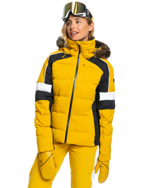 0 Snow Blizzard - Insulated Snow Jacket for Women Yellow ERJTJ03382 Roxy