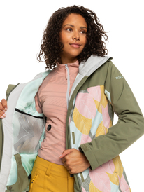 5 Galaxy Print Block - Funktionelle Schneejacke für Frauen  ERJTJ03402 Roxy