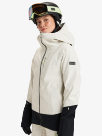 4 Gore-Tex Lunalite 3L - Snowboardjack voor Dames Beige ERJTJ03460 Roxy