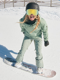 5 Illumine Warmlink - Snowboardjack voor Dames Green ERJTJ03462 Roxy