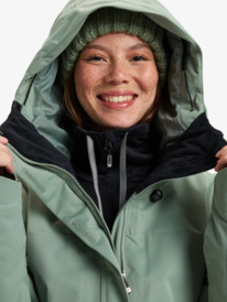 13 Illumine Warmlink - Veste de snow pour Femme Vert ERJTJ03462 Roxy