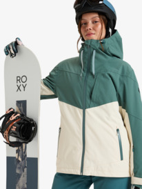 0 Winter Haven - Snowboardjack voor Dames Blue ERJTJ03465 Roxy