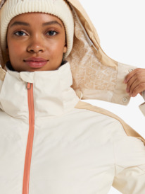 13 Snowblizzard - Chaqueta snow para mujer Beige ERJTJ03466 Roxy