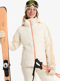 6 Snowblizzard - Snowboardjack voor Dames Beige ERJTJ03466 Roxy