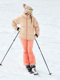 4 Alofted - Snowboardjack voor Dames Beige ERJTJ03470 Roxy