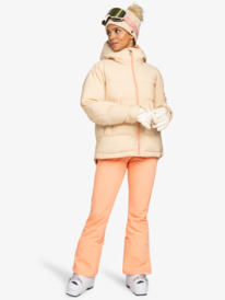 12 Alofted - Snowboardjack voor Dames Beige ERJTJ03470 Roxy