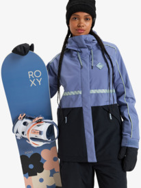 4 Highridge - Snowboardjack voor Dames Blue ERJTJ03475 Roxy