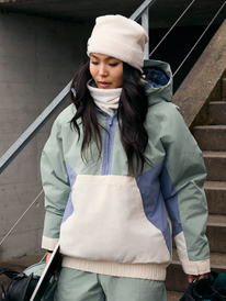 0 Chloe Kim - Snowboardjack voor Dames Green ERJTJ03476 Roxy