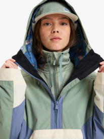 7 Chloe Kim - Schneejacke für Frauen Grün ERJTJ03476 Roxy