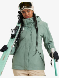 0 Billie - Snowboardjack voor Dames Green ERJTJ03483 Roxy