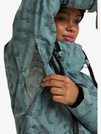 9 Roxy Jetty - Giacca da Snowboard da Donna Green ERJTJ03492 Roxy