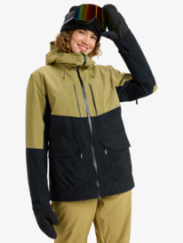 0 GORE-TEX® Stretch Purelines - Technical Snow Jacket for Women Beige ERJTJ03506 Roxy