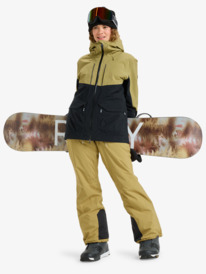 2 GORE-TEX® Stretch Purelines - Technical Snow Jacket for Women Beige ERJTJ03506 Roxy