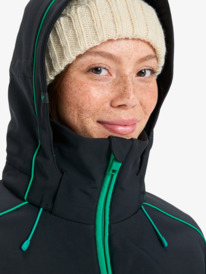 5 Peak Chic 15K - Technische Snow-Jacke mit Kapuze für Frauen Schwarz ERJTJ03512 Roxy