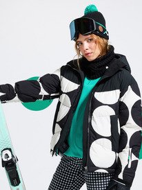 roxy, Alofted Puffy 15K - Veste de snow technique pour Femme, TRUE BLACK BIG DOTS (kvj4) 4 Alofted Puffy 15K - Veste de snow technique pour Femme Noir ERJTJ03514 Roxy