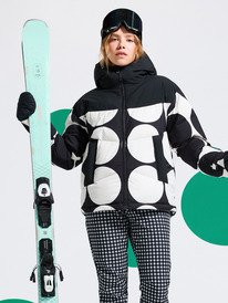 roxy, Alofted Puffy 15K - Veste de snow technique pour Femme, TRUE BLACK BIG DOTS (kvj4) 1 Alofted Puffy 15K - Veste de snow technique pour Femme Noir ERJTJ03514 Roxy