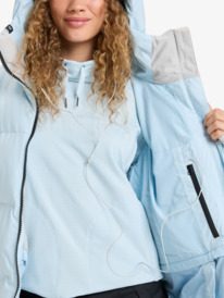 12 Alofted Puffy 15K - Veste de snow technique pour Femme Bleu ERJTJ03514 Roxy