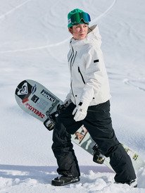 1 Stated - Technical Snow Jacket for Women White ERJTJ03515 Roxy