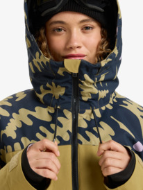 9 Stated - Technical Snow Jacket for Women Beige ERJTJ03515 Roxy