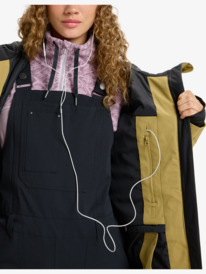 12 Stated - Technical Snow Jacket for Women Beige ERJTJ03515 Roxy