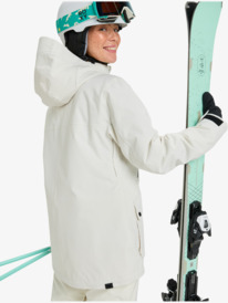 3 Stated - Technical Snow Jacket for Women White ERJTJ03515 Roxy