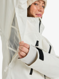 9 Stated - Technical Snow Jacket for Women White ERJTJ03515 Roxy