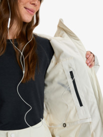 12 Stated - Technical Snow Jacket for Women White ERJTJ03515 Roxy