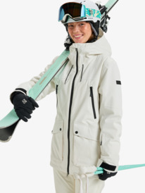 1 Stated - Technical Snow Jacket for Women White ERJTJ03515 Roxy