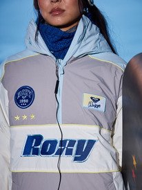 0 Chloe Kim - Giacca da snow imbottita da Donna Gray ERJTJ03516 Roxy