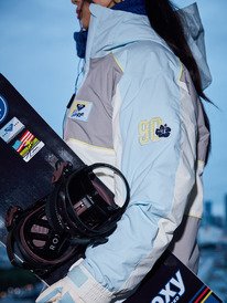 1 Chloe Kim - Giacca da snow imbottita da Donna Gray ERJTJ03516 Roxy